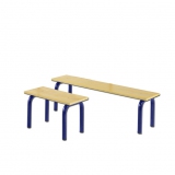 Bench suitable for wall bar S00902
