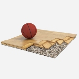 Sports parquet floor Tirano