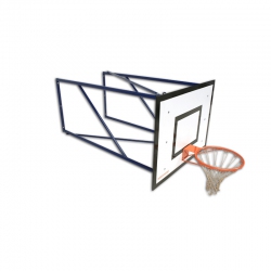 Wall mounted mini-basketball backstops S04152