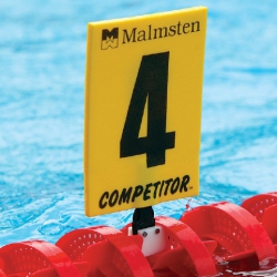 Competitor Gold Lane Numbers for Racing Lanes